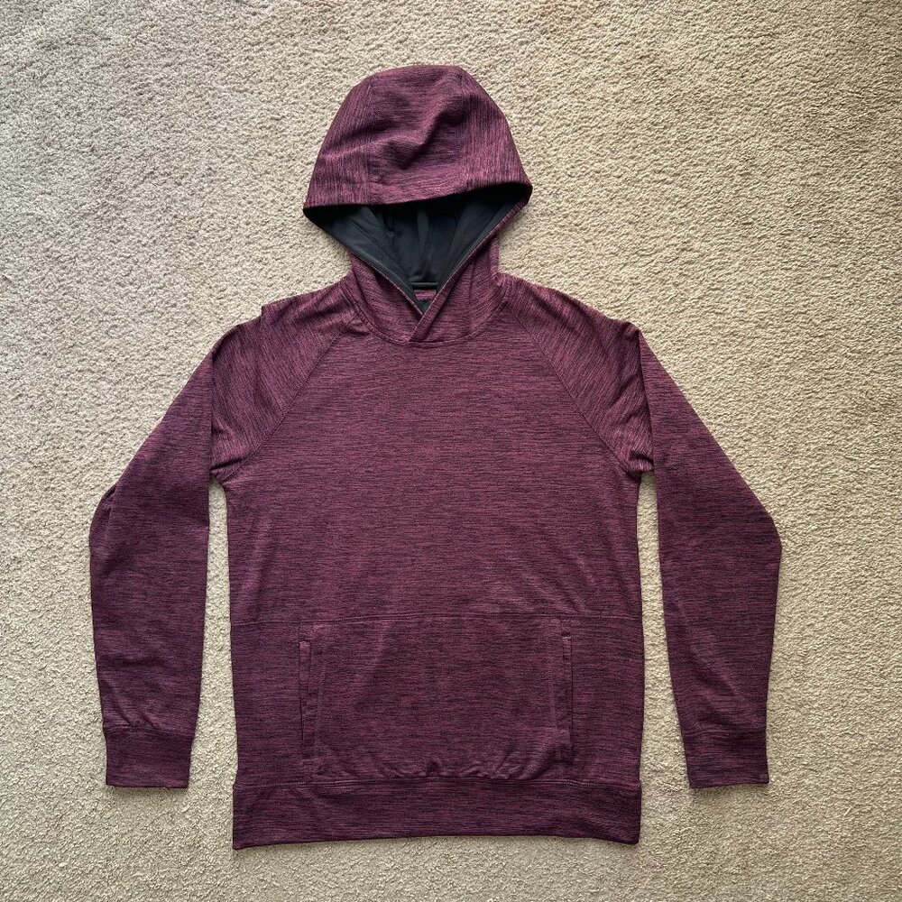 01.Algo Sweatshirt Mens Small Pullover Red Long Sleeve Performance